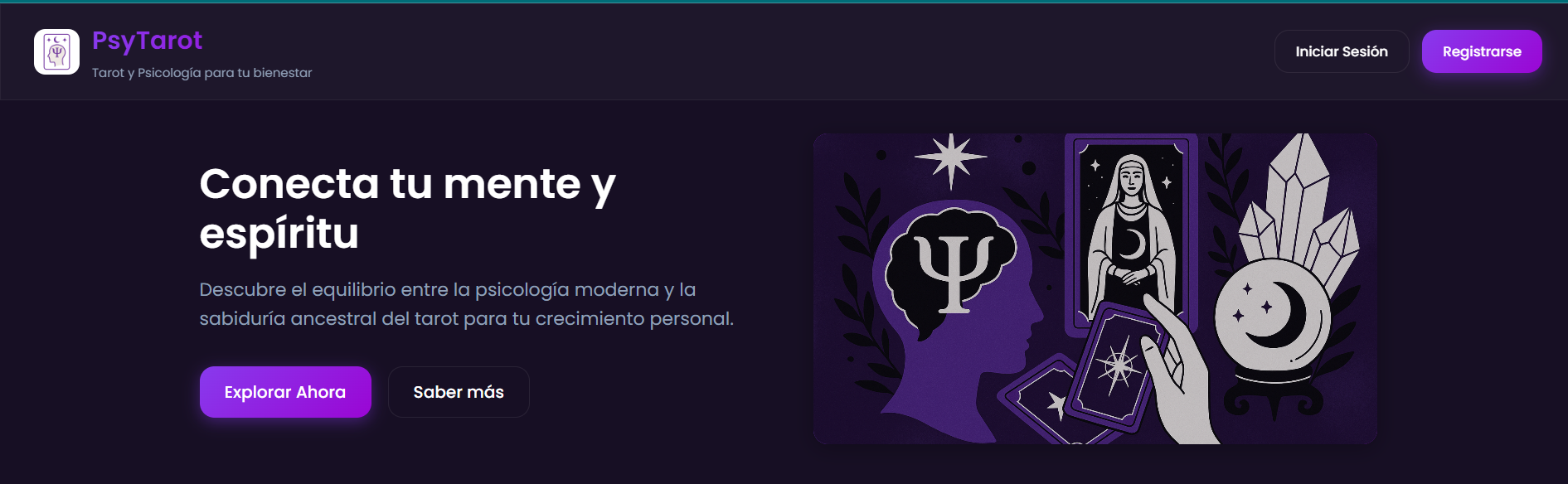 Plataforma de Tarot y Psicología